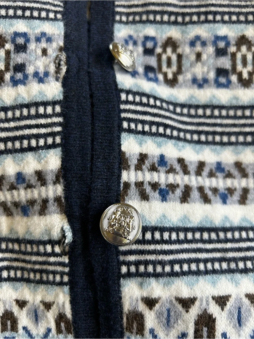 Fair Isle Stripe Cardigan